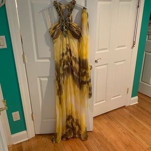 Jovani yellow formal gown